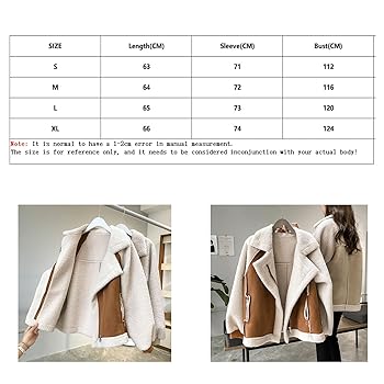 Women's Winter Lapel Collar Faux Suede Coat Long Sleeve